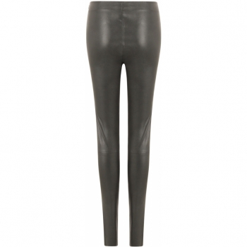 Coster Copenhagen, Leather leggings with shiny glitter look